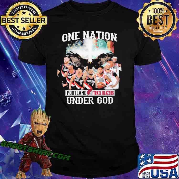 One Nation Under God Portland Blazers Shirt