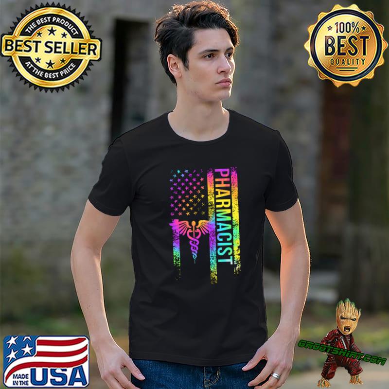 Pharmacist US Flag Pharmacy Pharmacists Tye Die T-Shirt