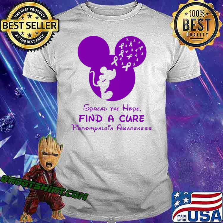 Spread The Hope Find A Cure Fibromyalgia Awareness Mickey shirt