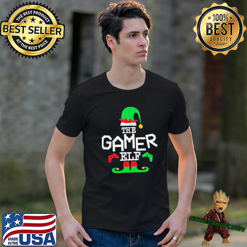 The gamer elf family matching christmas group funny gift pajama shirt