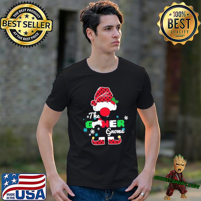 The gamer gnome family matching christmas funny and unique gift shirt