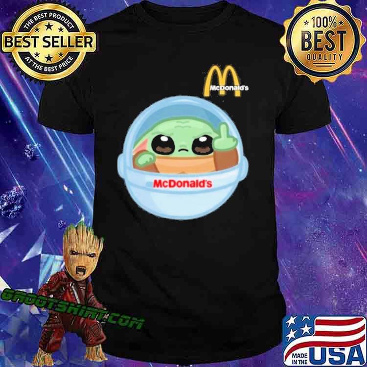 Baby Yoda alien McDonald's shirt