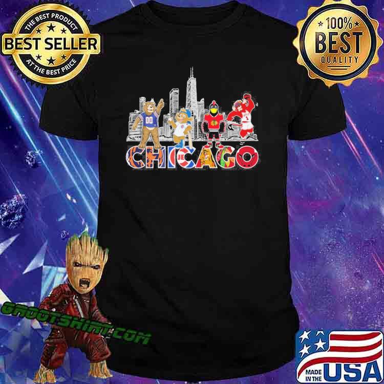 Chicago Blackhawks Chicago Bears Chicago Cubs chicago bulls city sport shirt