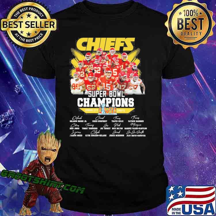 Chiefs super bowl champions Kansas city Chiefs signatures shirt