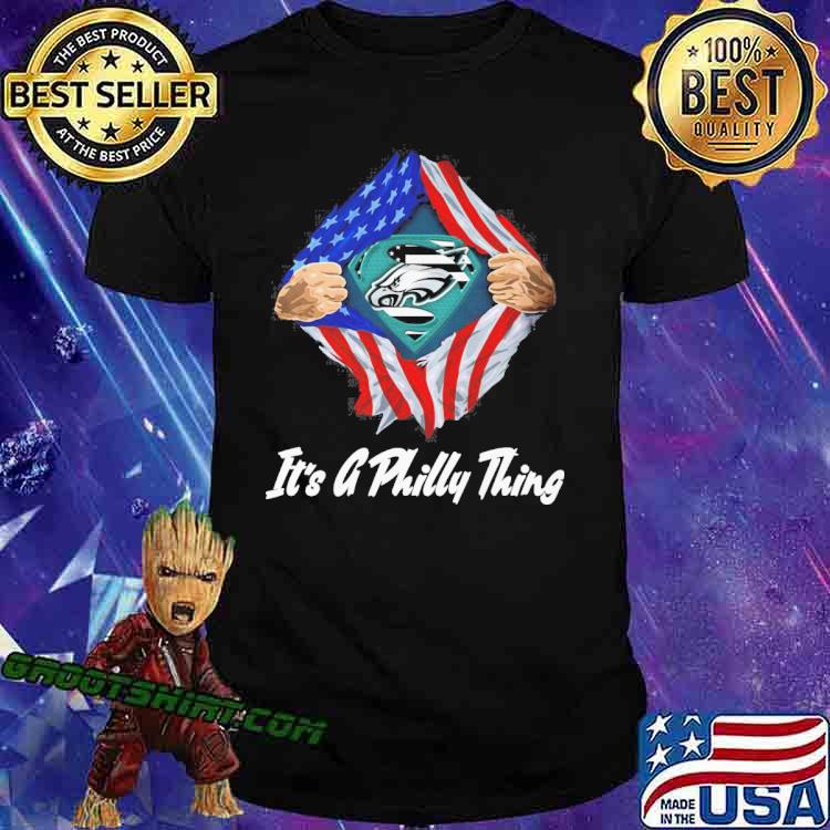 Superman Philadelphia Eagles American flag shirt, hoodie, sweater