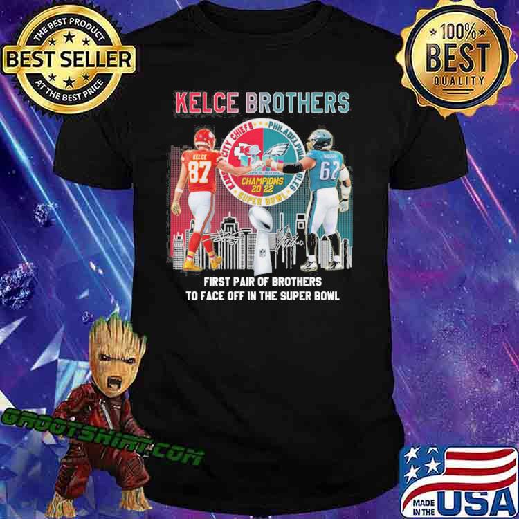 Kelce brothers super bowl Chiefs shirt, hoodie, sweater, long sleeve and  tank top