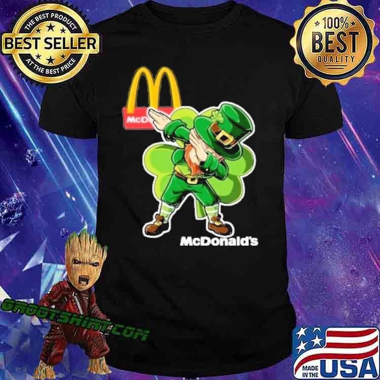 Leprechaun dabbing McDonald's St.Patrick's day shirt