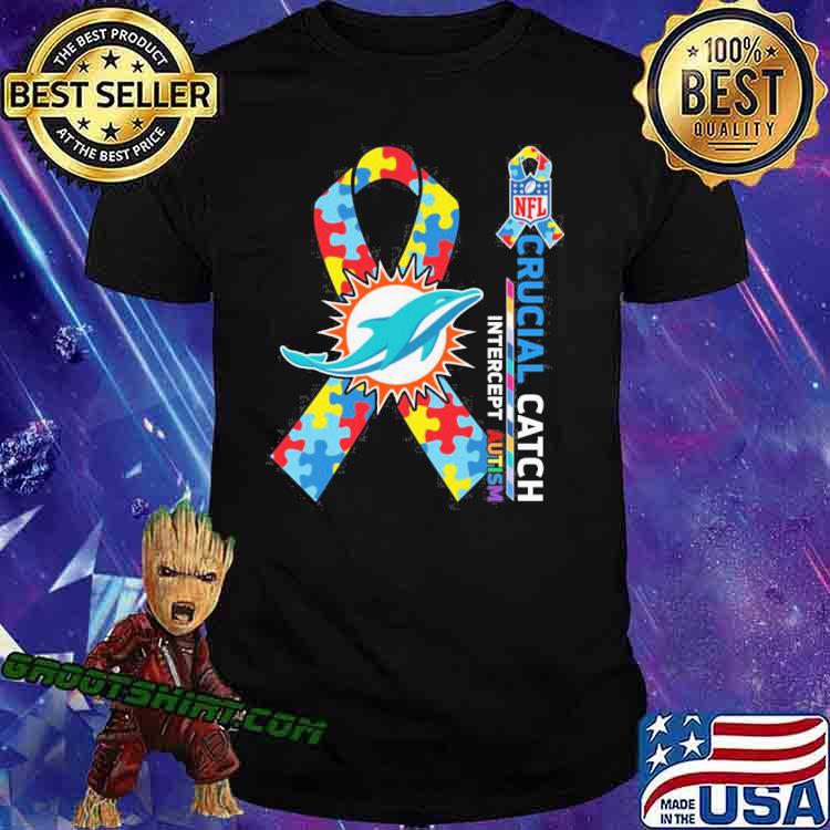 Miami Dolphins Crucial catch intercept Autism NFL shirt