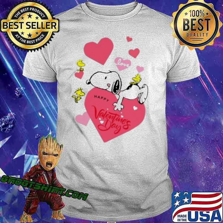 Snoopy love happy Valentine's day woodstock shirt