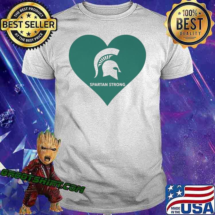 Spartan strong heart love shirt