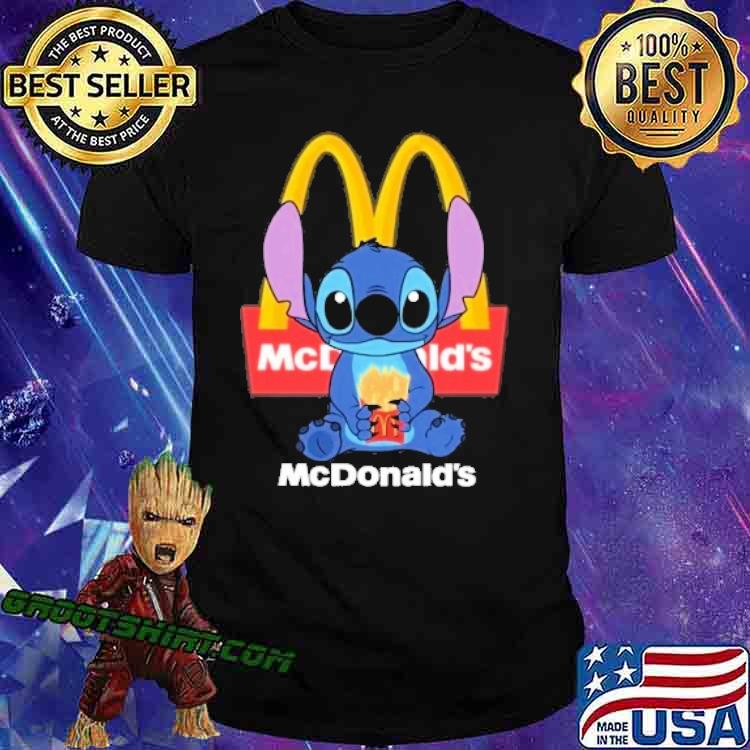 Stitch hug McDonald's shirt