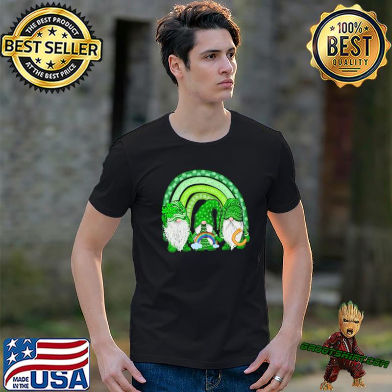 Three Gnomes Rainbow St. Patrick's day rainbow shirt
