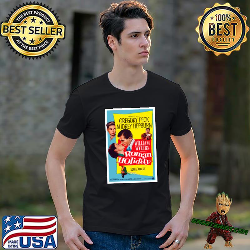 Gregory Peck Audrey Hepburn William Wyler's Roman Holiday T-Shirt