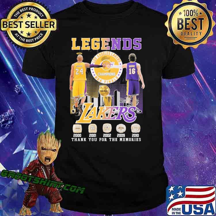 Legends Los Angeles Lakers champions NBA finals thank you for the