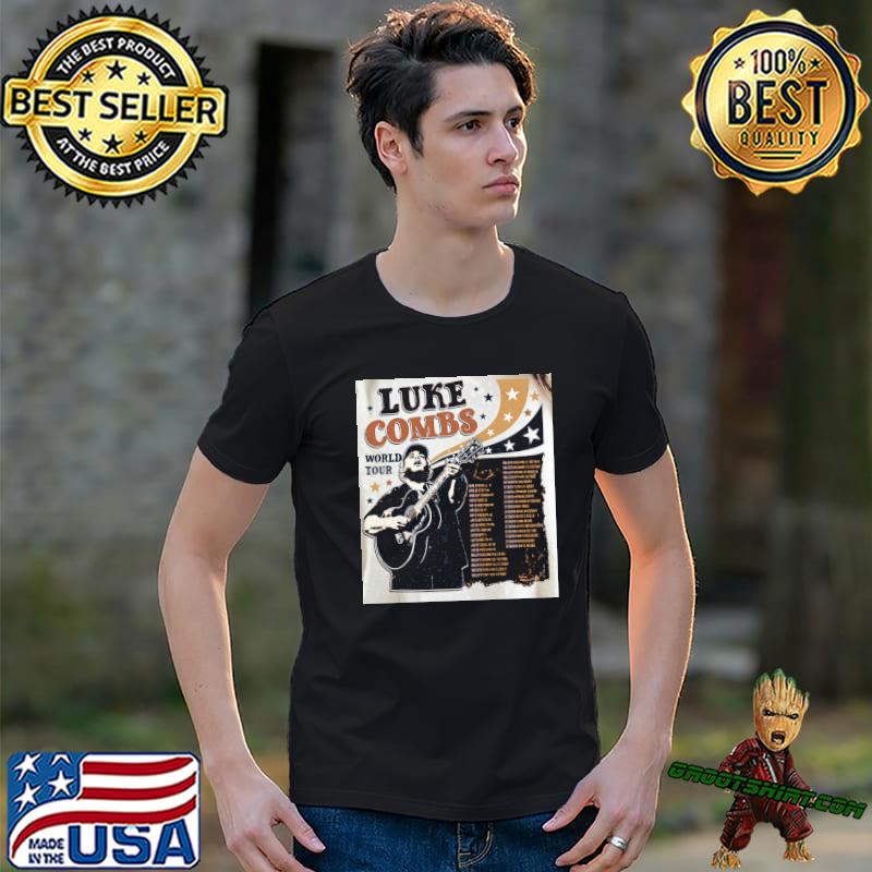 Country Concert Combs Crazy Bullhead Luke combs world tour shirt