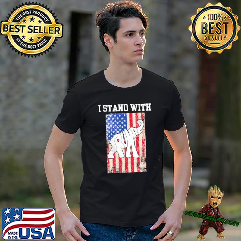 I stand with Trump America flag shirt