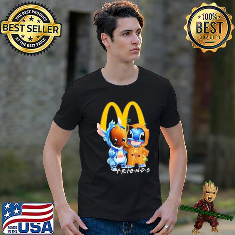 MCDONALD'S friends groot and stitch shirt