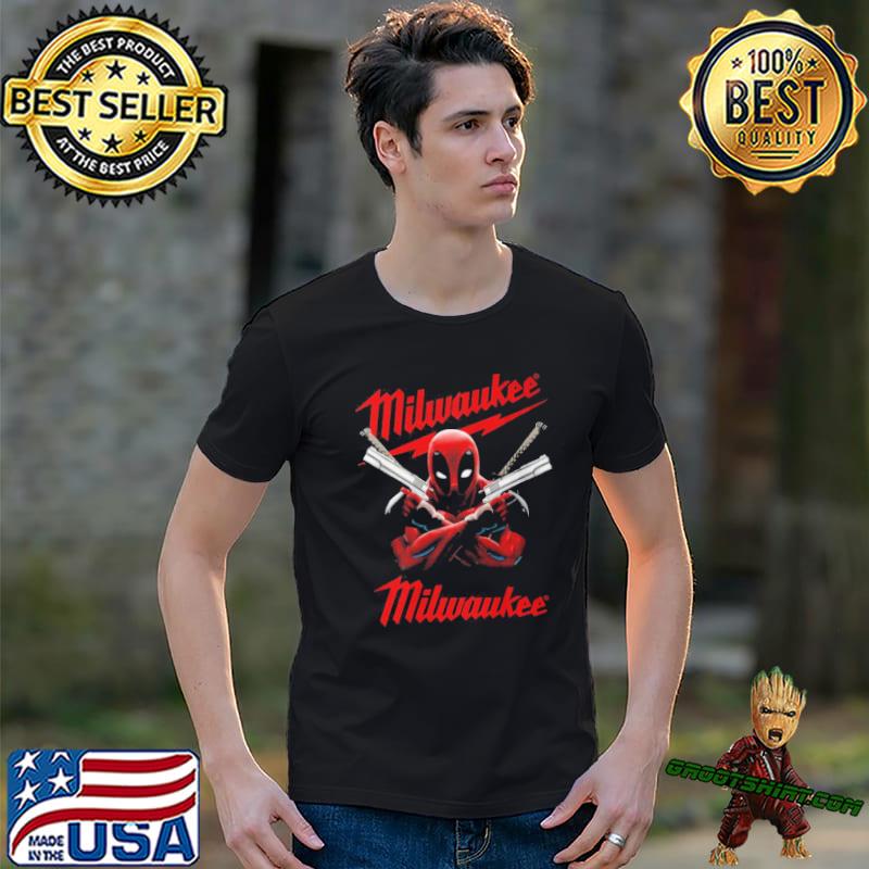 Milwaukee deadpool gun shirt