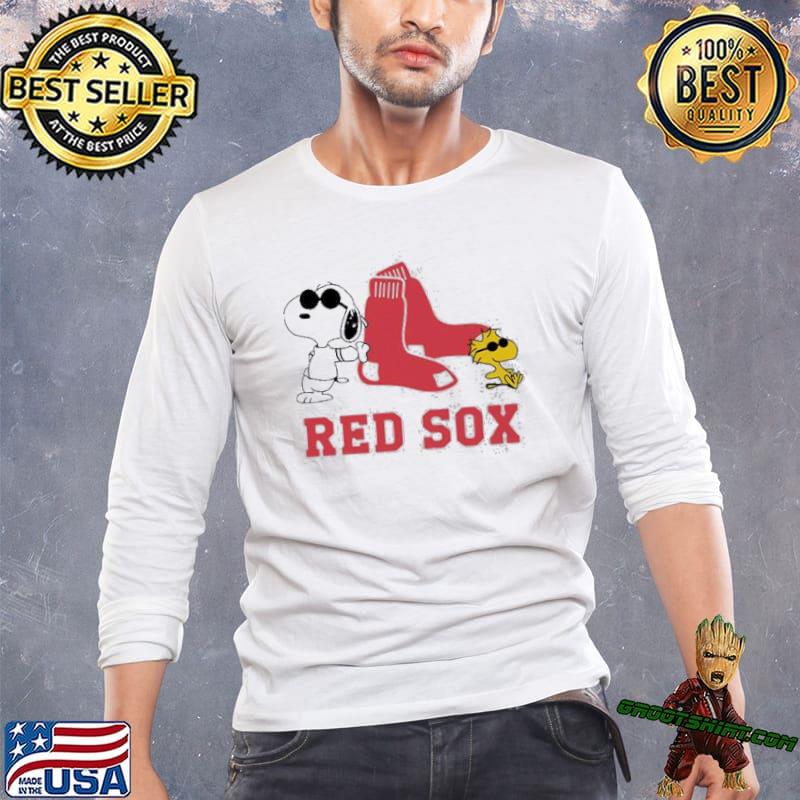Snoopy And Woodstock Boston Red Sox sport shirt
