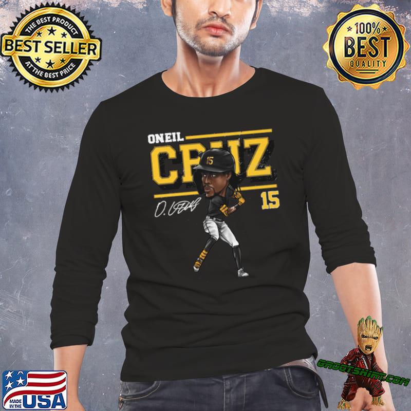 Official oneil Cruz Pittsburgh Cartoon Signature T-Shirt, hoodie