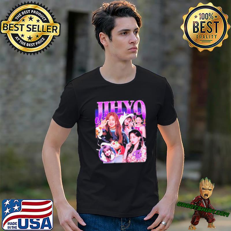 Twice Jihyo Retro Bootleg Kpop Merch Best T-shirt