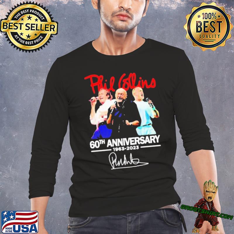 60th Anniversary Of Phil Collins 1963-2023 Signature t-shirt by To