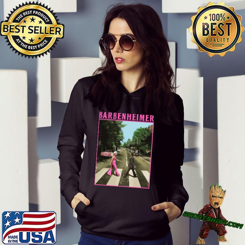 Barbenheimer Road Barbie Abbey road Movies Summer T-Shirt, hoodie