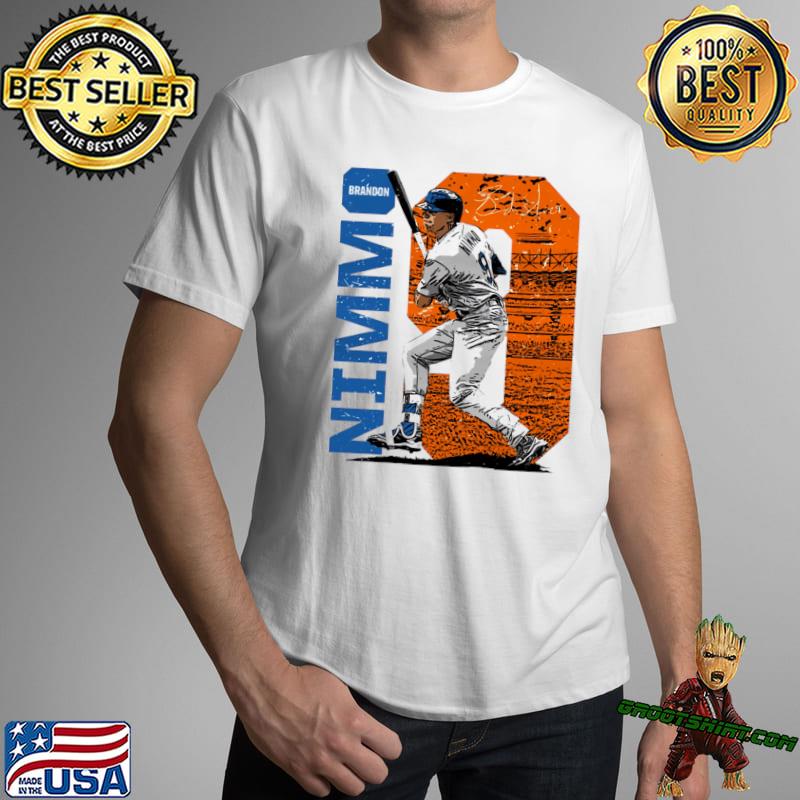 Brandon Nimmo Baseball Tee Shirt, New York Baseball Men's Baseball T-Shirt