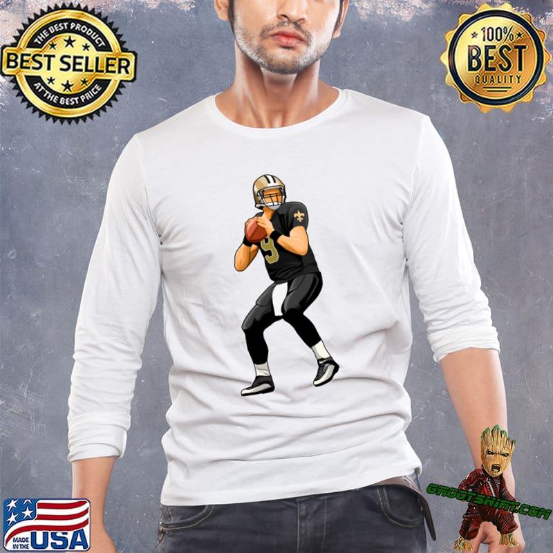 Drew Brees former football quarterback 9 Passes The Ball T-Shirt