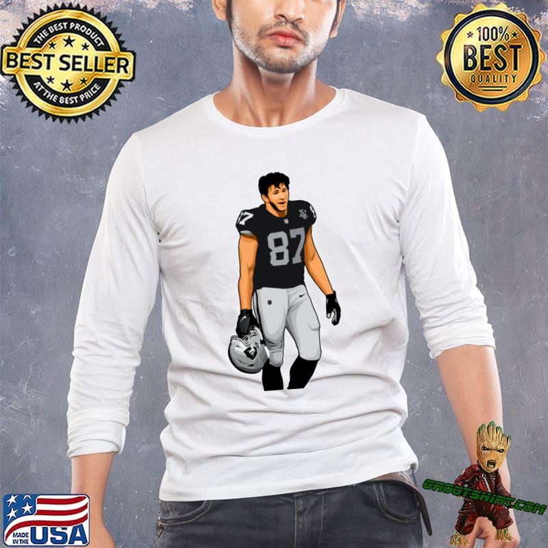 Foster Moreau American football tight end 87 Walks Off T-Shirt, hoodie,  sweater, long sleeve and tank top