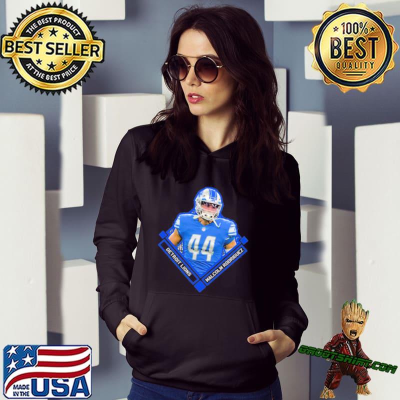 Malcolm Rodriguez 44 Detroit Lions football player poster shirt, hoodie,  sweater, long sleeve and tank top