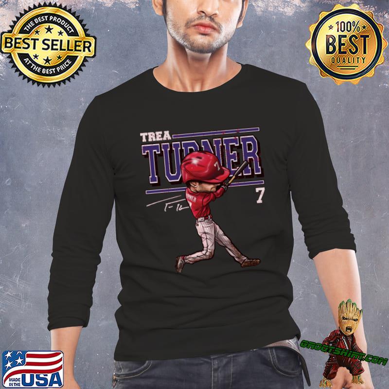 Trea Turner Philadelphia Shortstop Second Baseman Cartoon T-Shirt