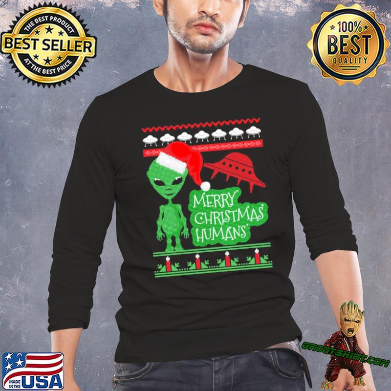 Alien Ufo Ugly Christmas Sweater Shirt