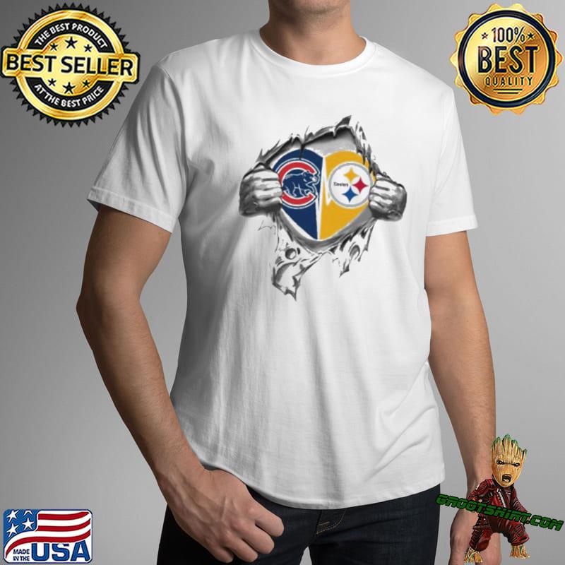 Blood Inside Me Pittsburgh Steelers And Georgia Bulldogs 2023 T