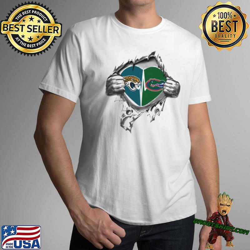 Blood Inside Me Jacksonville Jaguars And Florida Gators 2023 Shirt -  Peanutstee