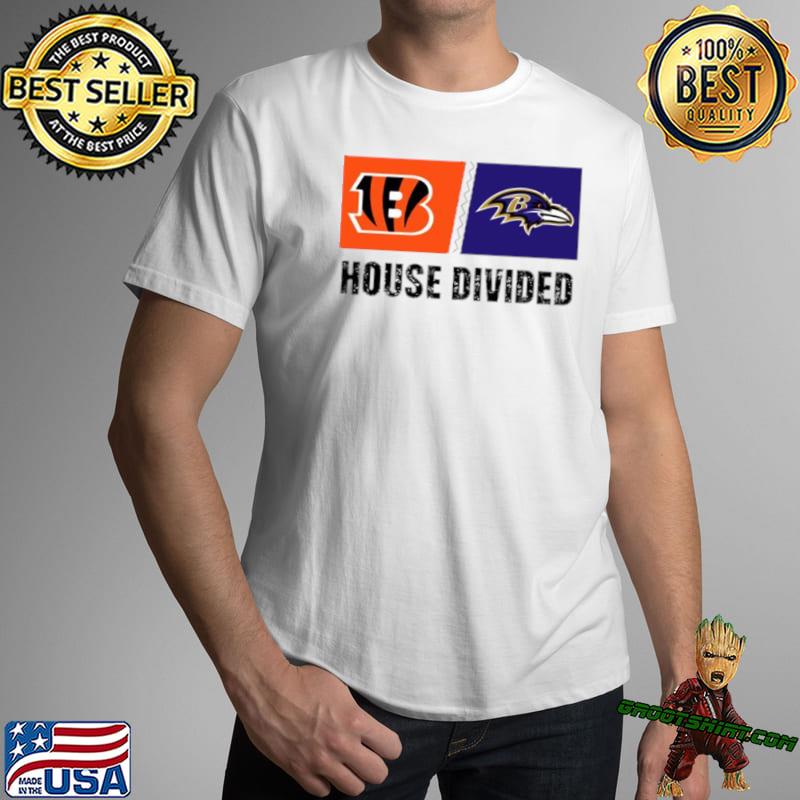 Cincinnati Bengals Vs Baltimore Ravens House Divided Shirt