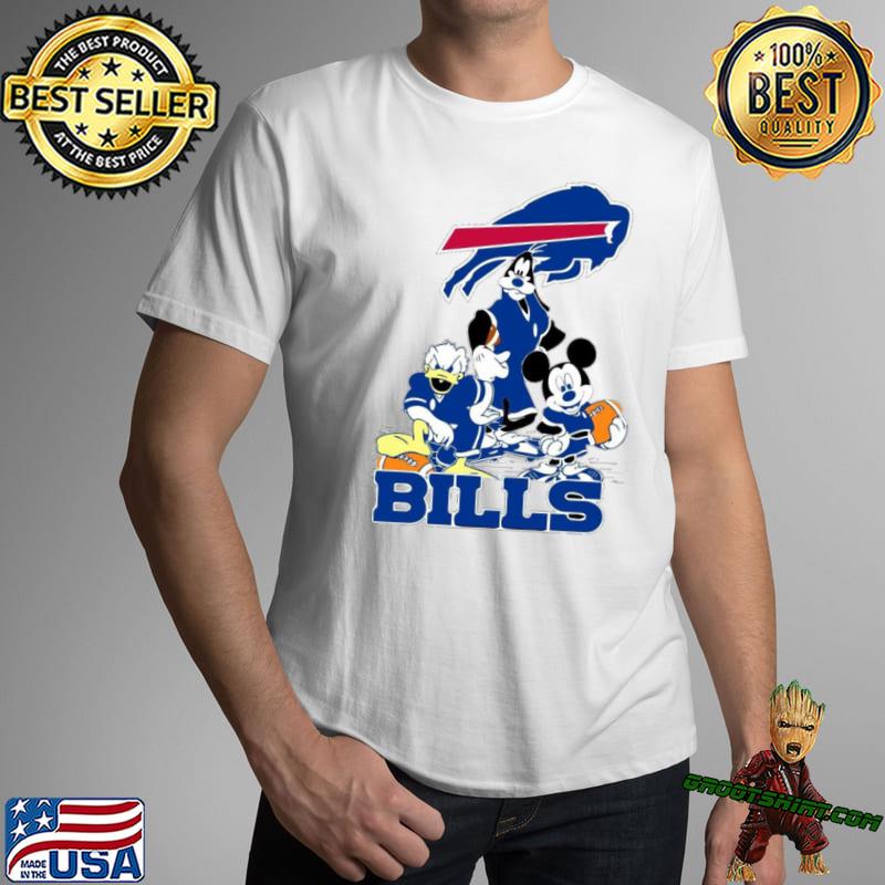 Buffalo Bills Mickey at Quarterback Disney Vintage Football T-Shirt