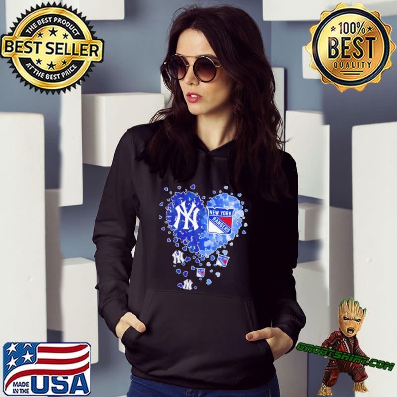 Original Heart New York Yankees And New York Rangers T-shirt,Sweater,  Hoodie, And Long Sleeved, Ladies, Tank Top