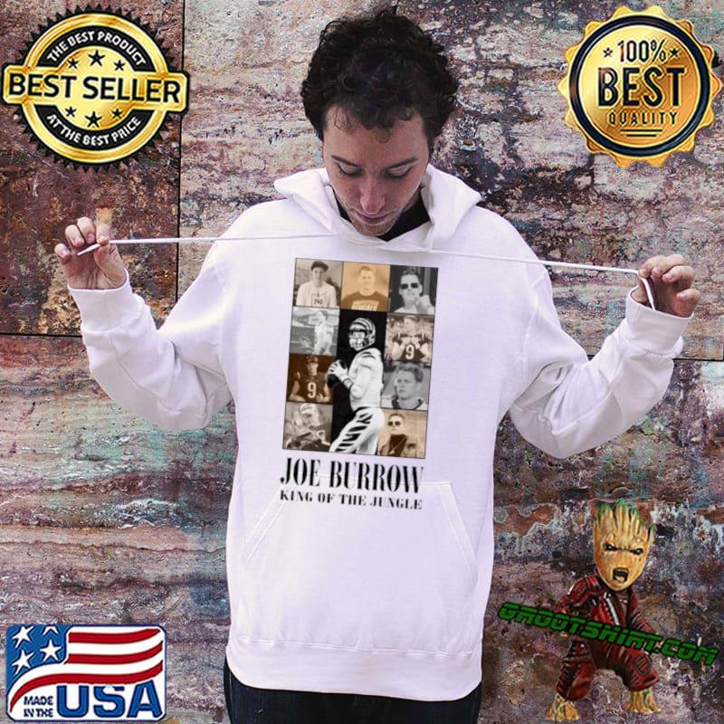 Official Joe burrow king of the jungle T-shirt, hoodie, tank top, sweater  and long sleeve t-shirt