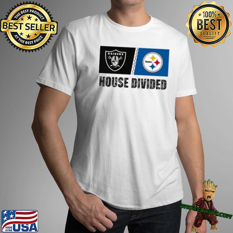 House Divided Las Vegas Raiders Vs Pittsburgh Steelers Shirt, hoodie,  longsleeve, sweatshirt, v-neck tee