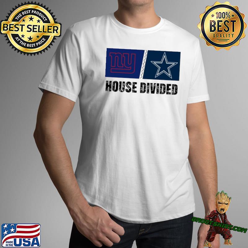 New York Giants Vs Dallas Cowboys House Divided Shirt