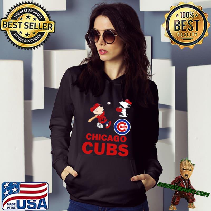 Peanuts Charlie Brown And Snoopy Playing Baseball Chicago Cubs Shirt -  Peanutstee