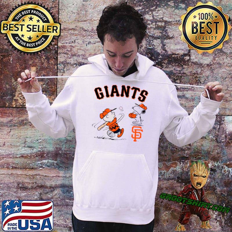 Peanuts Charlie Brown And Snoopy Playing Baseball San Francisco Giants T- shirt, hoodie, sweater, long sleeve and tank top