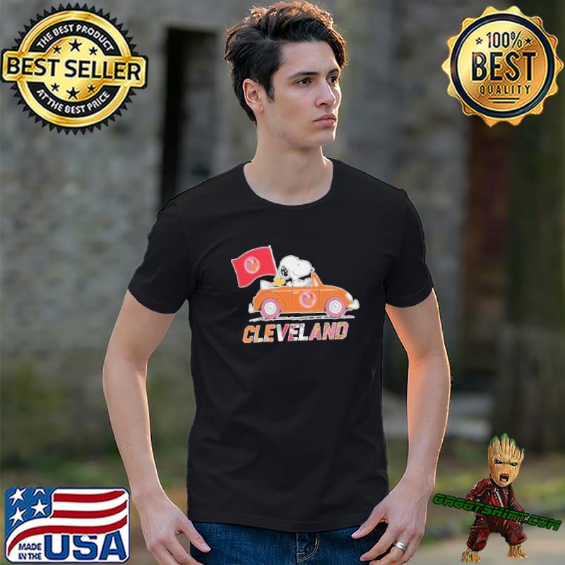 Cleveland Browns Snoopy and Charlie Brown with Woodstock cartoon T-shirt,  hoodie, sweater, long sleeve and tank top