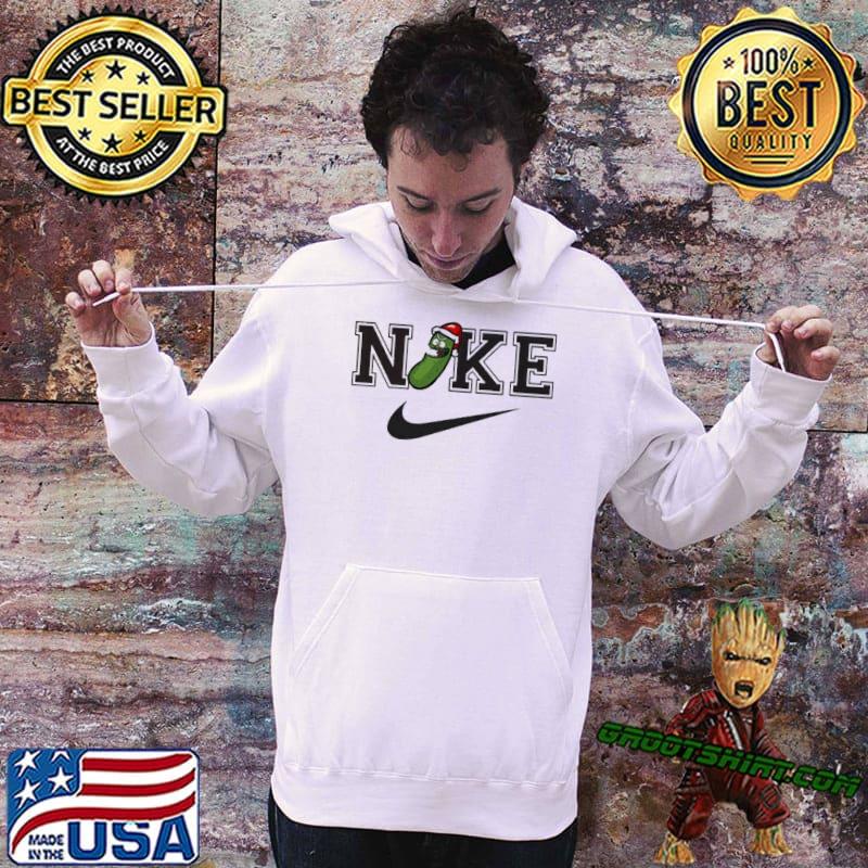 Rick And Morty The Pickle In Christmas Nike Logo Shirt, hoodie, sweater,  long sleeve and tank top