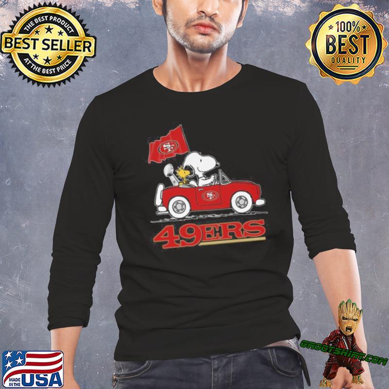 San Francisco 49ers Snoopy On A Car Shirt, hoodie, sweater, long sleeve and  tank top