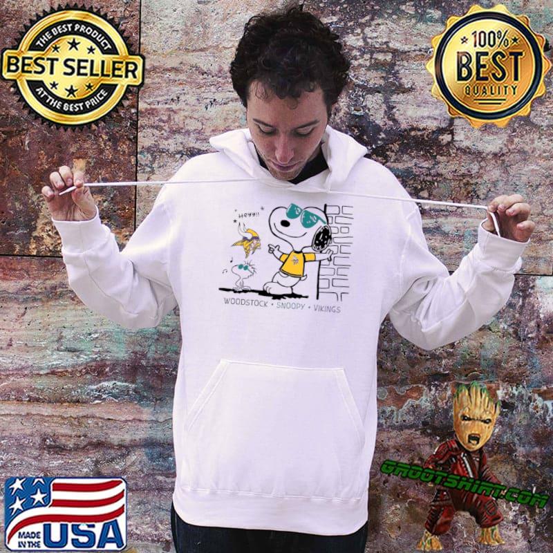 Woodstock Snoopy Vikings shirt, hoodie, sweater, long sleeve and