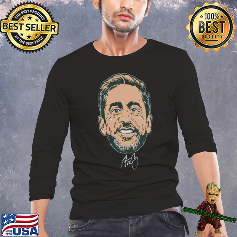 Aaron Rodgers Swag Head Signature American football quarterback T