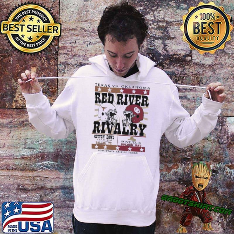 Red River Rivalry Texas Longhorns vs Oklahoma Sooners Battle For The Golden  Hat 2023 shirt, hoodie, sweater, long sleeve and tank top