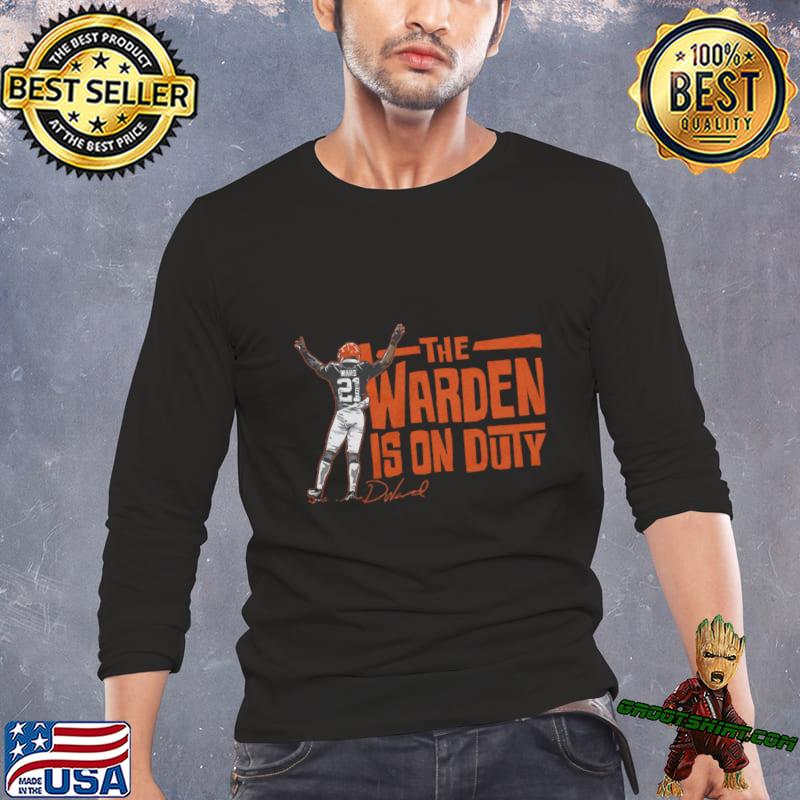 Denzel Ward Warden On Duty Shirt, hoodie, sweater, long sleeve and tank top